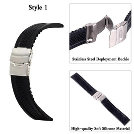 Luxury-Looking Silicone & Rubber Watch Strap