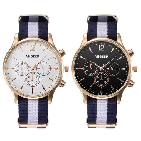 Simple Fashion Fiber Strap Wrist Watch