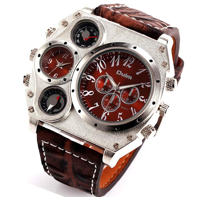 Men's Intricate Military Wrist Watch