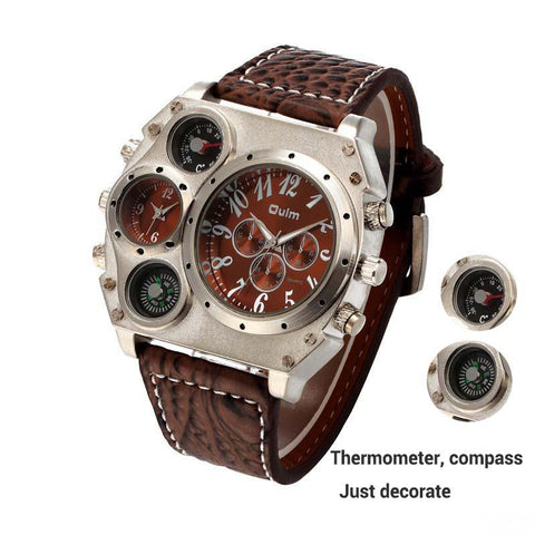 Men's Intricate Military Wrist Watch