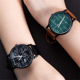 Unisex Creative Math-Style Wrist Watch