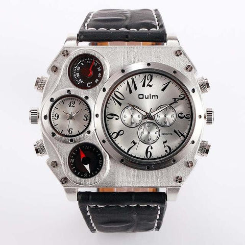 Men's Intricate Military Wrist Watch